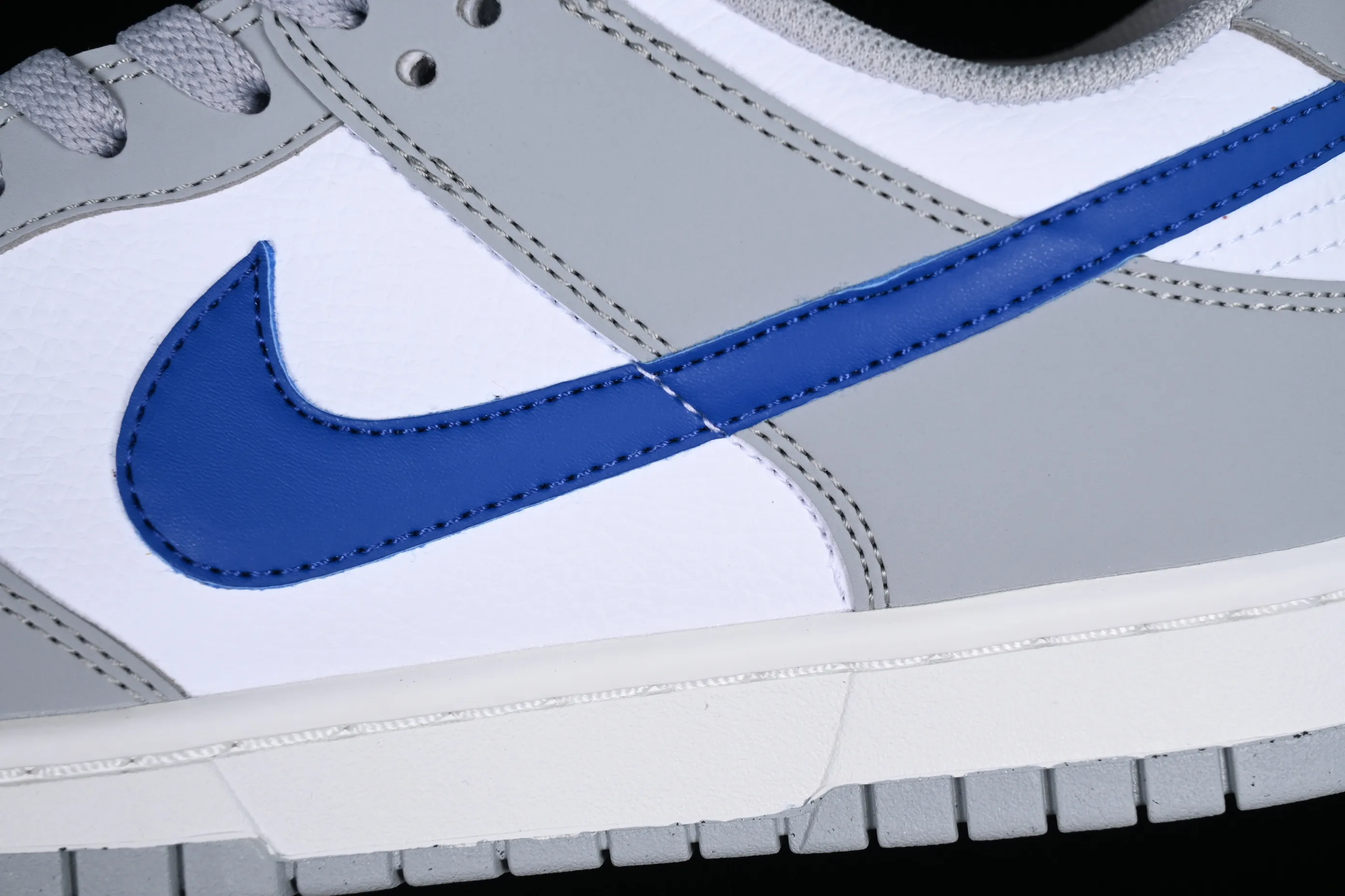 All categories Nk SB Dunk series Nk SB Dunk Low low-top sneakers Nk Dunk Low "Grey Royal Blue" white gray blue low-top casual sports skateboard shoes FN3878-001